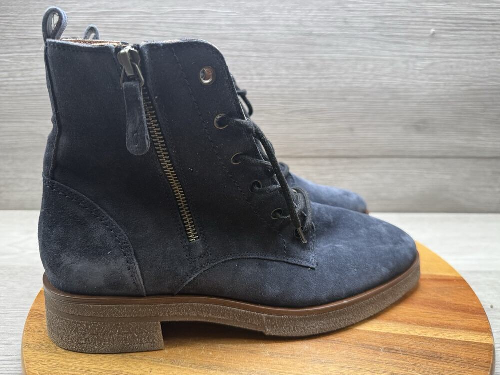 Paul Green Jillian Suede Dual Zipper Ankle Boots US 6